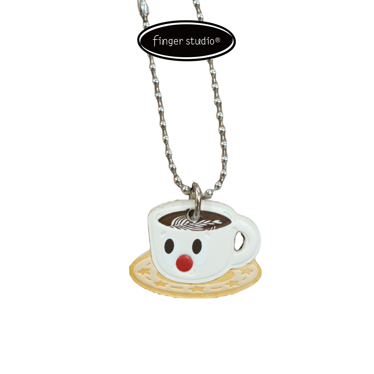 Fingerstudio New Coffee Series Pendant Leather Bag Pendant