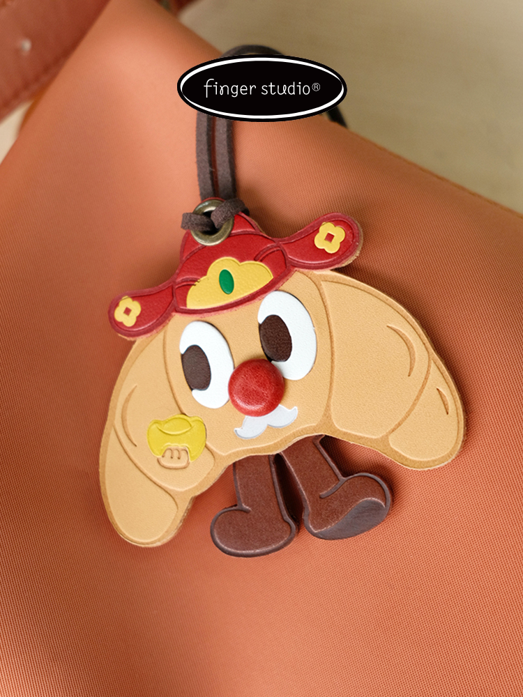 Fingerstudio Get Rich Bag Pendant Ingot God of Wealth Lucky Cat Horn Bag Pendant