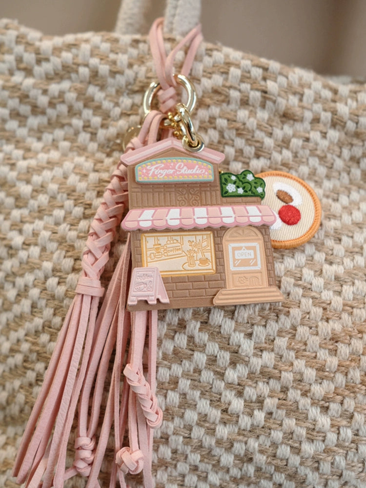Fingerstudio New Coffee Series Pendant Leather Bag Pendant