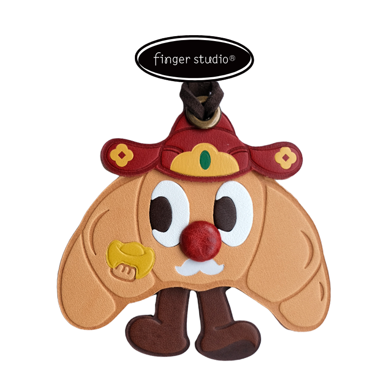Fingerstudio Get Rich Bag Pendant Ingot God of Wealth Lucky Cat Horn Bag Pendant