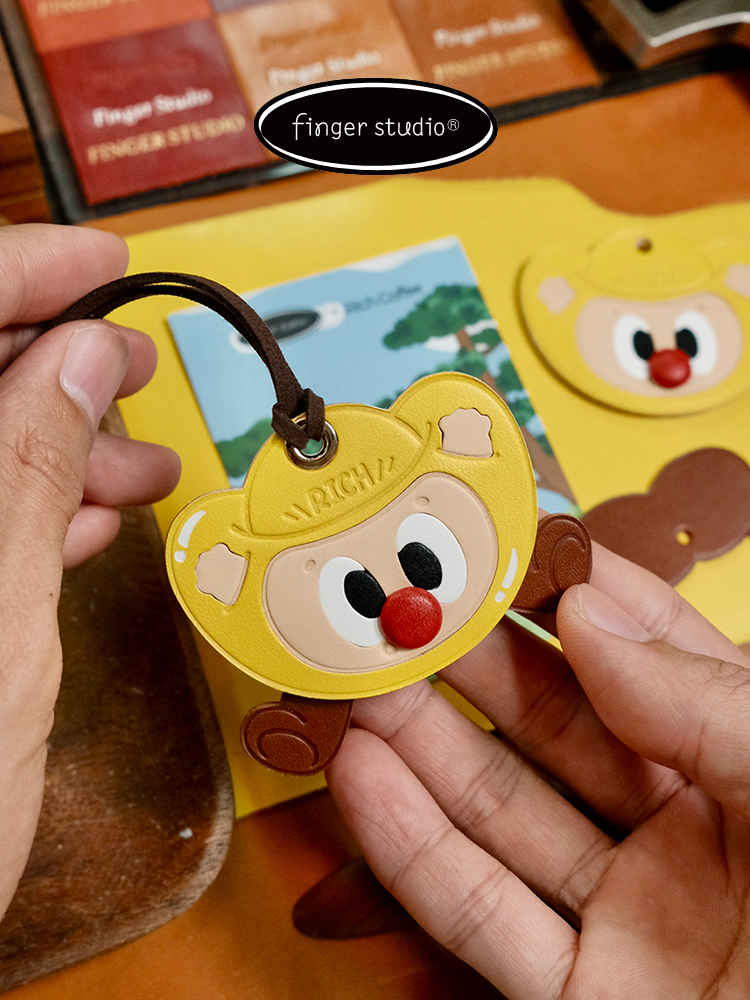 Fingerstudio Get Rich Bag Pendant Ingot God of Wealth Lucky Cat Horn Bag Pendant