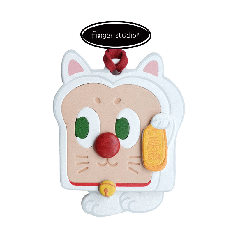 Fingerstudio Get Rich Bag Pendant Ingot God of Wealth Lucky Cat Horn Bag Pendant