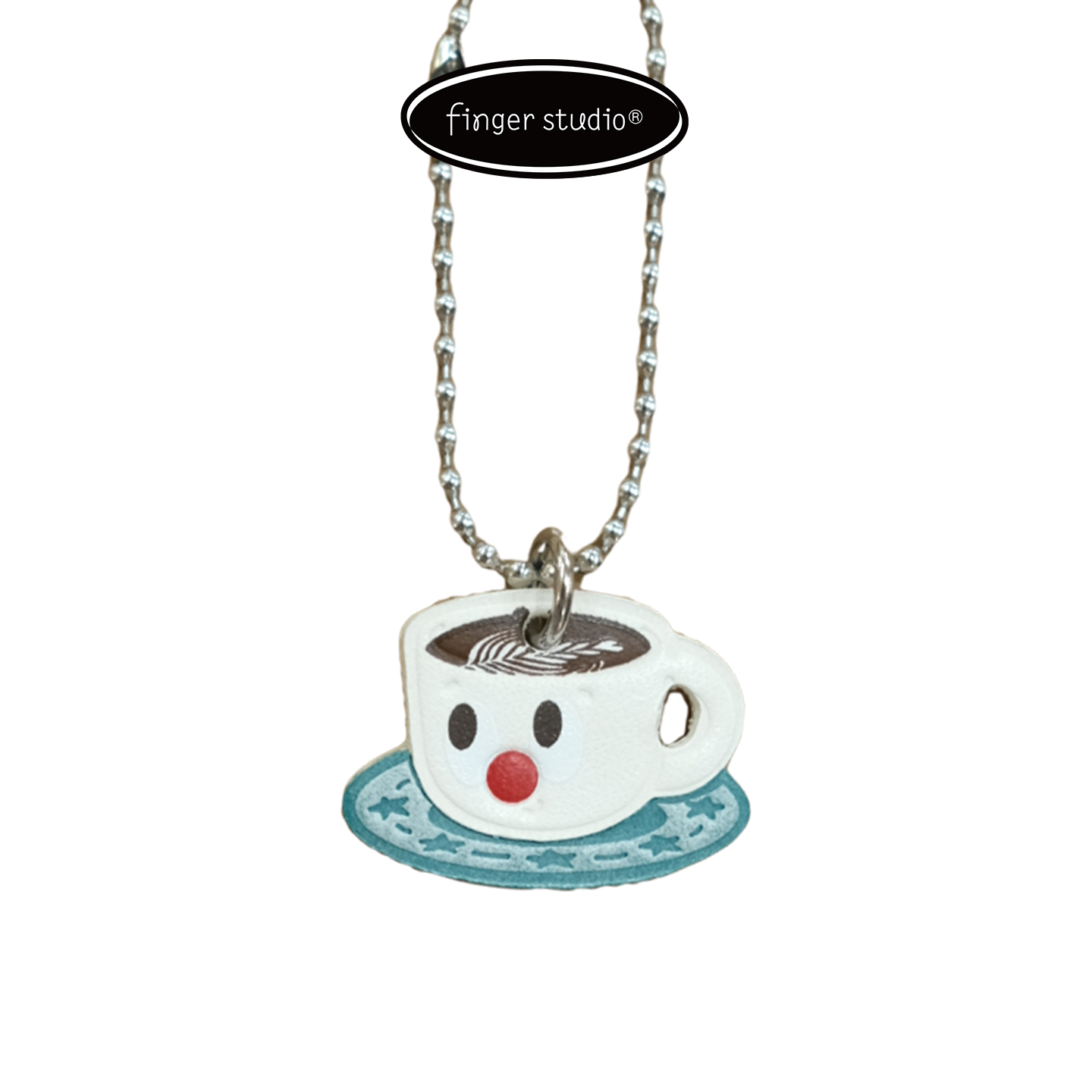Fingerstudio New Coffee Series Pendant Leather Bag Pendant