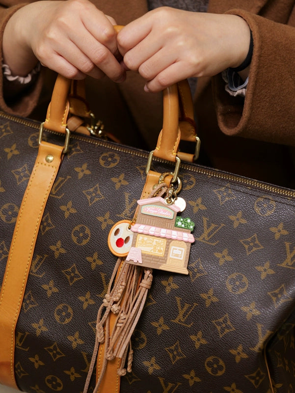 Fingerstudio New Coffee Series Pendant Leather Bag Pendant