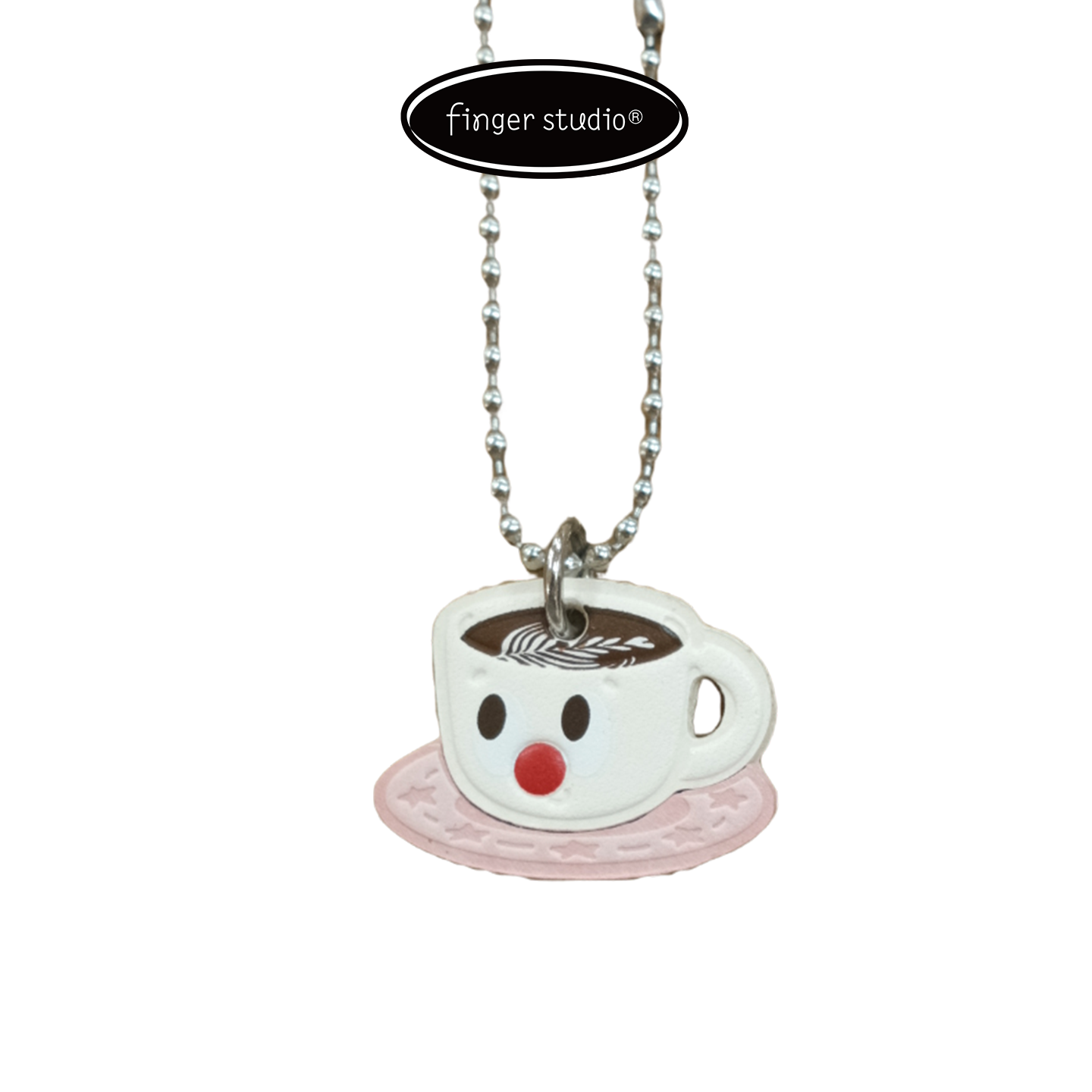Fingerstudio New Coffee Series Pendant Leather Bag Pendant